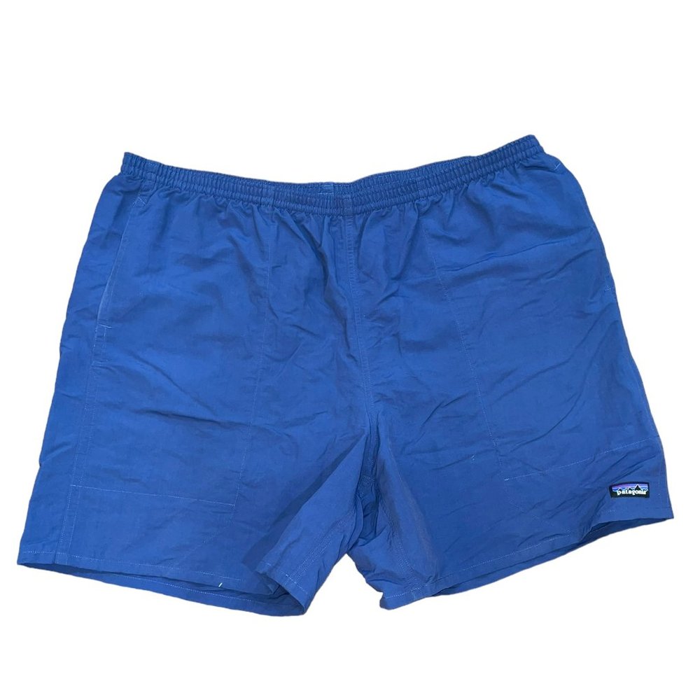 Men's Patagonia Blue 6" Nylon Bathing Suit Swim Trunks Fully Lined Size XXL